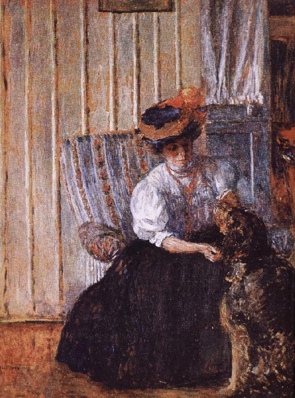 Edouard Vuillard Her dog oil painting image